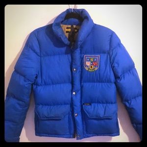 Blue Rugby Ralph Lauren Puffer Coat